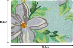 Jellybean Summer Blooms Accent Rug 20×30 Machine Washable Indoor Outdoor