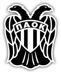 PAOK FC Greece Soccer Football Logo Car Bumper Sticker Decal 4” x 5”