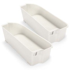 New 2 pack White Gallon Door Bin For Frigidaire Refrigerator 240356401