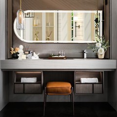 LED Full Length Standing Mirror Arched/Rectangle 3 Color Lights. Hang/Lean.