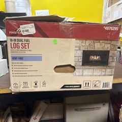 Master Forge 4976295 19.75-in 30k BTU Dual Fuel Dual Vent-free Gas Logs