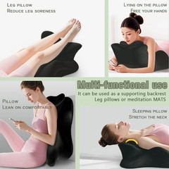 Sweet Spot Couple Pillow Couple Pillow Hip Pad Wedge Memory Foam 27°Angle Black