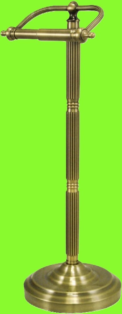 Kingston Brass CC2103 Georgian Pedestal Paper Holder, Antique Brass 21-1/2″