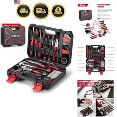 128-Piece Home Repair Tool Set, Tool Sets for Homeowners, General Household H…