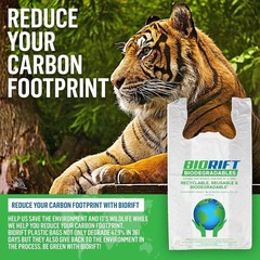 Biorift 1000ct Large T-Shirt Bags | Durable Grocery Shopping Bags | Made in USA