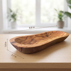 Mediterranean Olive Wood Bowl. Handcrafted, Authentic, Beautiful.