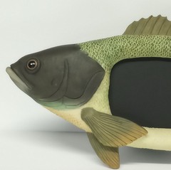 Fish Shaped Photo Frame Decorative Textured Resin Picture Frame 3.25×2.25″ Photo