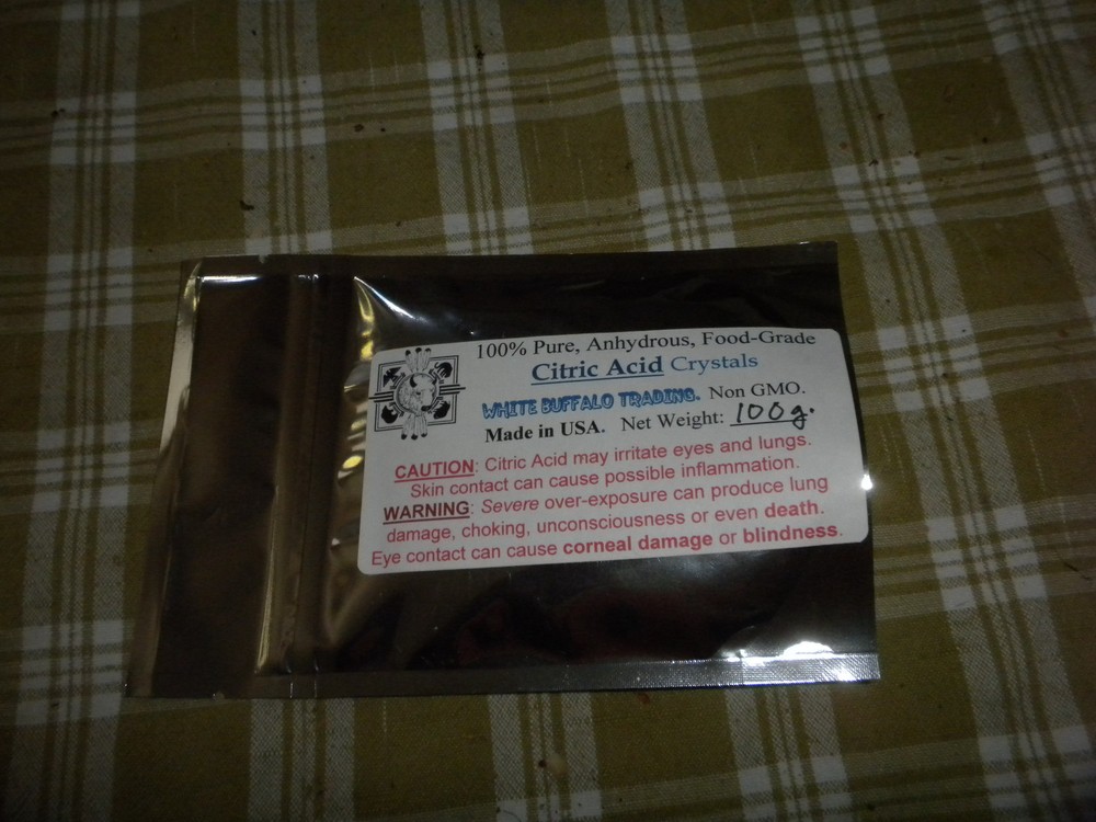 Food-Grade Pure Citric Acid Anhydrous, 100 grams, 8 oz., 1 pound, 5 LB