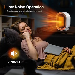 1200W Electric Space Heater Fast PTC Ceramic Instant Heating Hot Air Fan Indoor