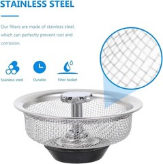2Pack Stainless Steel Kitchen Sink Strainers