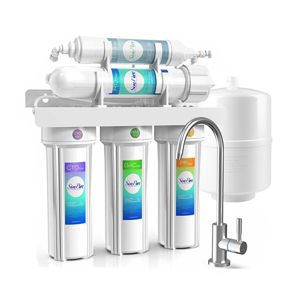 100 GPD Residential Drinking 5 stage Reverse Osmosis System Water USA Filter