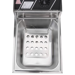 Stainless Steel Commercial Household Electric Deep Fryer Fried Chicken Pan 6L