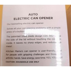 (2) Kitchen Mama Yes You Can Auto Can Openers Red One-Touch Easy To Use Set of 2