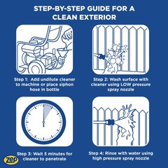 Zep Wood Deck and Fence Pressure Wash Cleaner Concentrate – 1 Gallon (Case of 4)