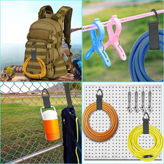 Extension Cord Holder Organizer 4 Pack, Heavy Duty Hose Hanger Straps for Garage