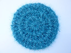 6 Rough Round Multicolor Dish Pot Scrubbers Scrubby Scrubbies Handmade 92