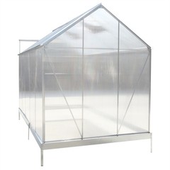 4.2/6.2/10.2ft Greenhouse Walk-in Green House Kit w/ Vent & Rain Gutter Backyard
