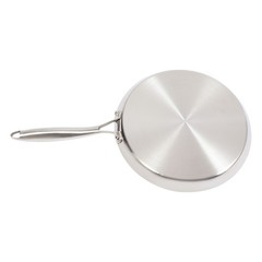 11in Stainless Steel Crepe Pan Pancake Pan Non Stick Cooking Pan For Kitchen