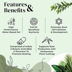 Clonex Rooting Gel 100ml – Plant Cutting Rooting Hormone IBA, Fast Root Growth &