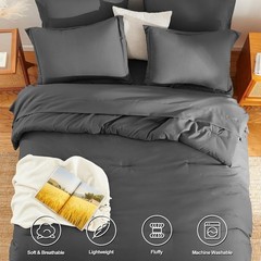Juego de edredón Queen – 7 piezas, juego completo para cama Queen. Juego de edre