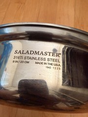 Saladmaster 9” Skillet 316ti Titanium Stainless With Vapo Lid (READ DESCRIPTION)