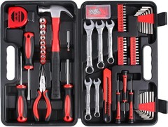 175-Piece Alloy Steel Home Auto Tool Kit in Portable Storage Case