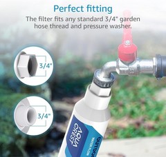 Car Washing Inline Water Filter Soften Water for Window & Yard Cleaning 2 Pack