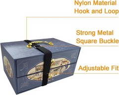 12 Pcs 18×1 Inch Adjustable Hook and Loop Fastening Nylon Strap with Buckle