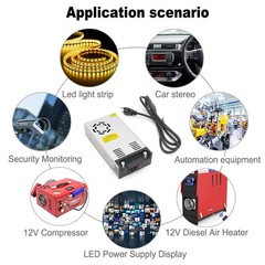 AC 110V To DC 12V 25A-50A 300A-600W Industrial Transformer Switch Power Supply
