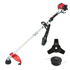 Straight Shaft String Gas Trimmer 4 Stroke 31 CC Weed Grass Eater Brush Cutter