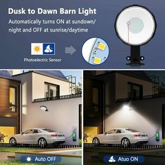 100W LED Barn Yard Street Outdoor Garden Security Light Dusk to Dawn Flood Light