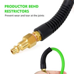 Air Compressor Hose 1/4 Inch x 100 Feet Reinforced Polyurethane PU Air Hose w