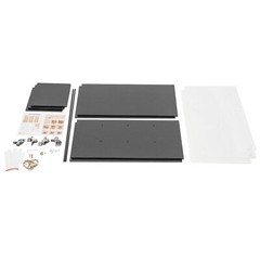 Acrylic End Table,Rectangle Side Table, Bamboo Acrylic Modern End Table