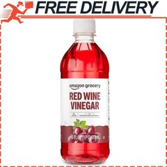 Amazon Grocery, Red Wine Vinegar, No artificial colors or flavors, 16 Fl Oz