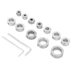 Drilling Limit Ring Depth Stop Collar Stainless Steel Carbon Drills 12 PCS