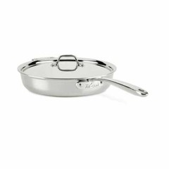 All-clad D3 Stainless Steel 3-ply Bonded Everyday 3-qt Sauté Pan with lid