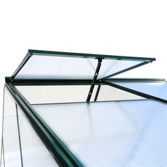 6.3’×4.2’×7′ Heavy Duty Walk-in Polycarbonate Greenhouse Kits for Outdoor Garden