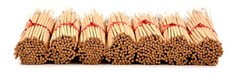 100 UNSCENTED Incense Sticks 11″ – 100% Natural Light Brown Joss Wood Punk Bulk