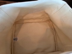 LANDS’ END CANVAS STORAGE TOTE SZ MED 15″Lx12″Wx11.5″H & SZ SM 12.75Lx9.5Wx10H