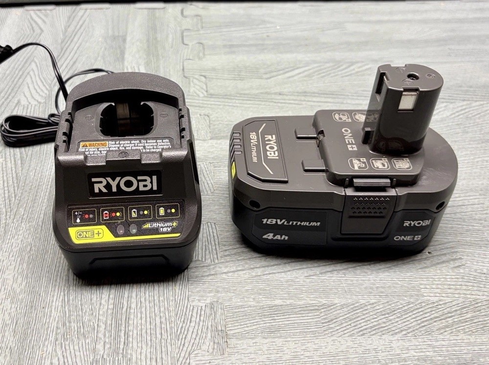 RYOBI 18V Battery 4AH & Charger NEW ONE+ Lithium Battery For Ryobi Tools