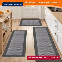 StepRite Kitchen Rugs, Kitchen Mats for Floor, 32″x20″ Non-Slip Machine-Washable