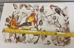 Williams Sonoma Marc Lacaze Botanical Birds Platter 15” year 2012