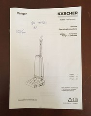 KARCHER RANGER PROFESSIONAL Vacuum KAVLWL3 1.012-900.0 Near Mint +Manual PICK UP