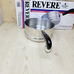 Vintage Revere Ware Stainless Steel Double Boiler Insert For 2qt & 3qt Sauce Pan