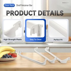 For Frigidaire Refrigerator 240534701 240534901 3PC Door Rack Shelf Retainer Bar