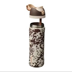 Owala “Cowgirl Core” 24 Oz FreeSip Bottle Special Edition Animal Print Cow Brown