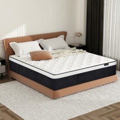 10″12″14″ Twin Full Queen King Size Mattress Hybrid Foam Pocket Coils Bed In Box