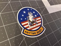 “Anytime Baby” F-14 Tomcat Sticker Sticker 3” Vinyl