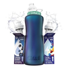 32Oz. Chameleon Stainless Steel Water Bottle Starter Kit with Green Lid, 2 Flavo