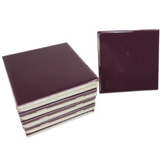 Purple 4.25 in Ceramic Tile Subway Square Shower Wall Bath Kitchen Backsplash
